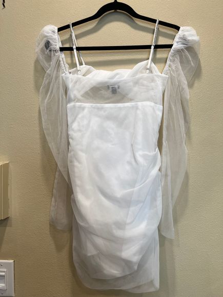NEW The Bar Jean Dress in Blanc Size 0 REVOLVE MSRP $348 - Picture 7 of 9